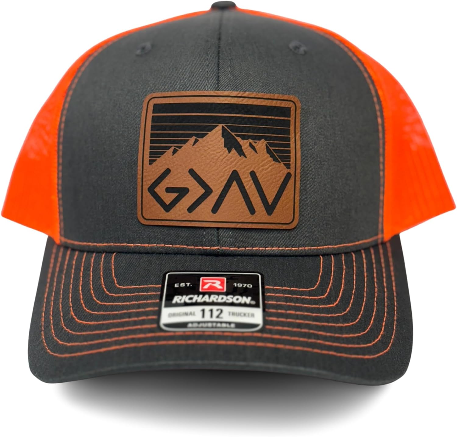 God is Greater Than The Highs and Lows Trucker Hat Women's Hat All Black Sun Hat Men Gifts for Girlfriends Cool Cap