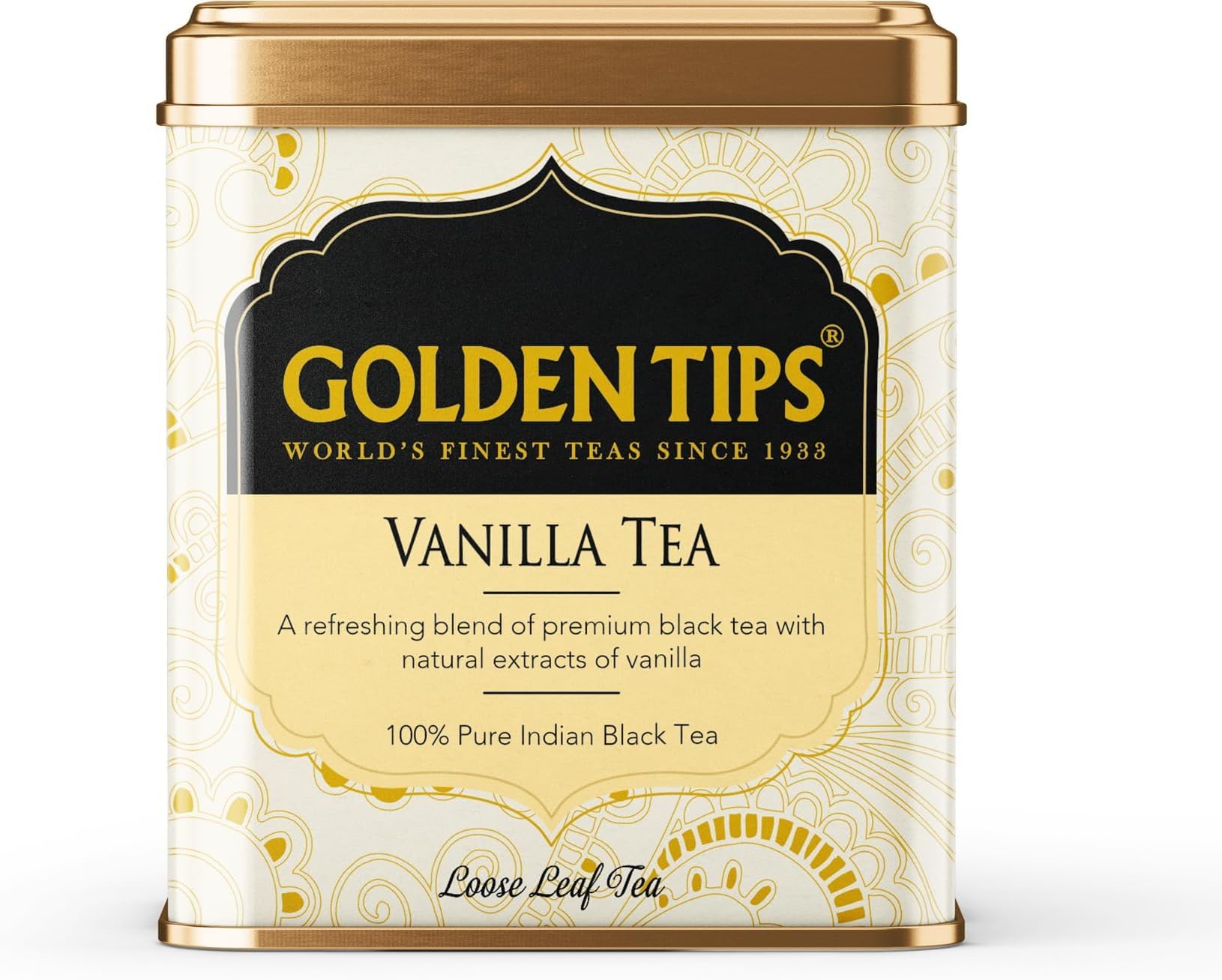 Premium Vanilla Loose Leaf Black Tea Natural Aromatic Flavoured Tea