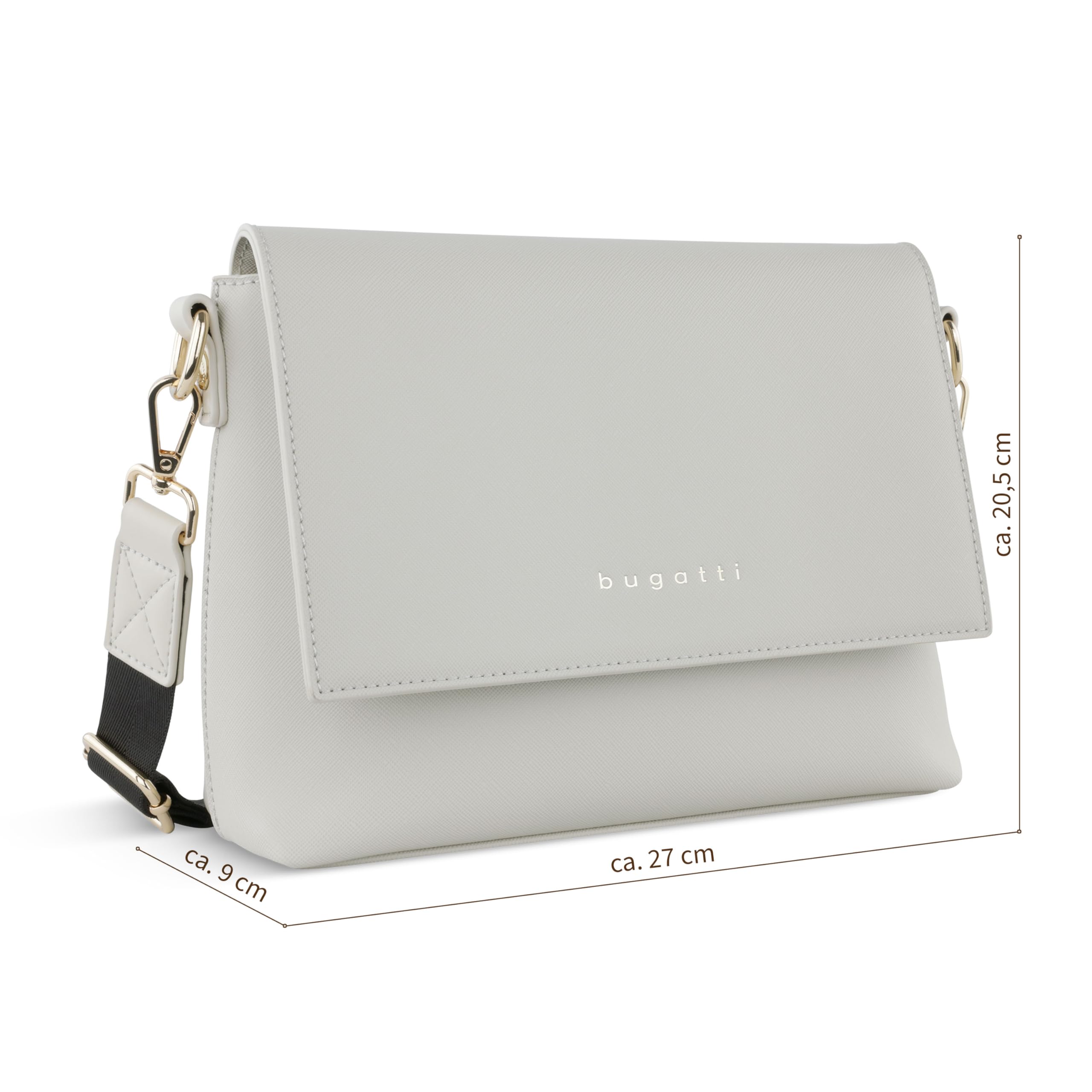 bugatti Ella Schultertasche für Damen, Frauen-Umhängetasche