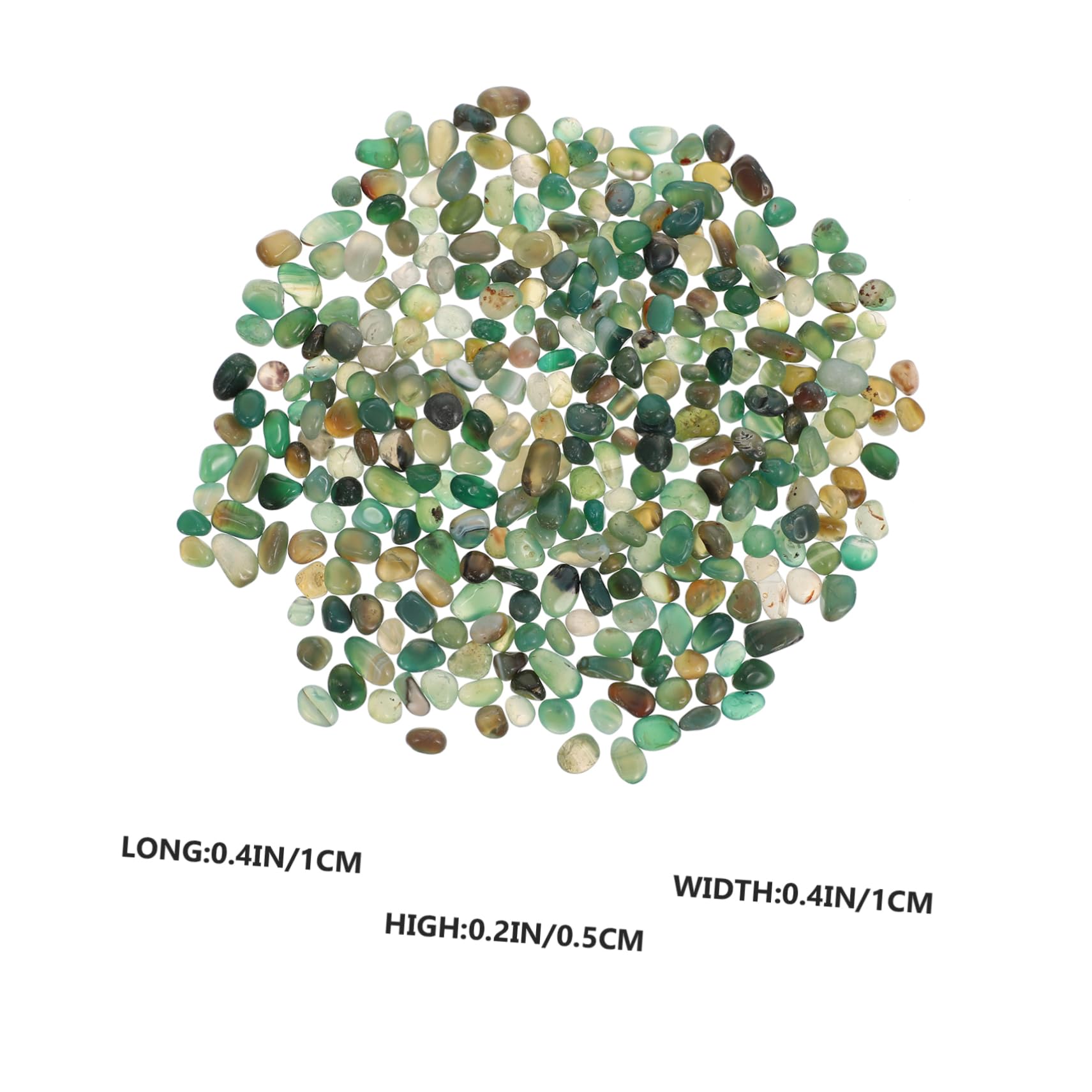 ORFOFE 1Pack Decorative Natural Pebble Stones for Fish Tank and Flowerpot River Rocks for Indoor Plants and Garden Decor