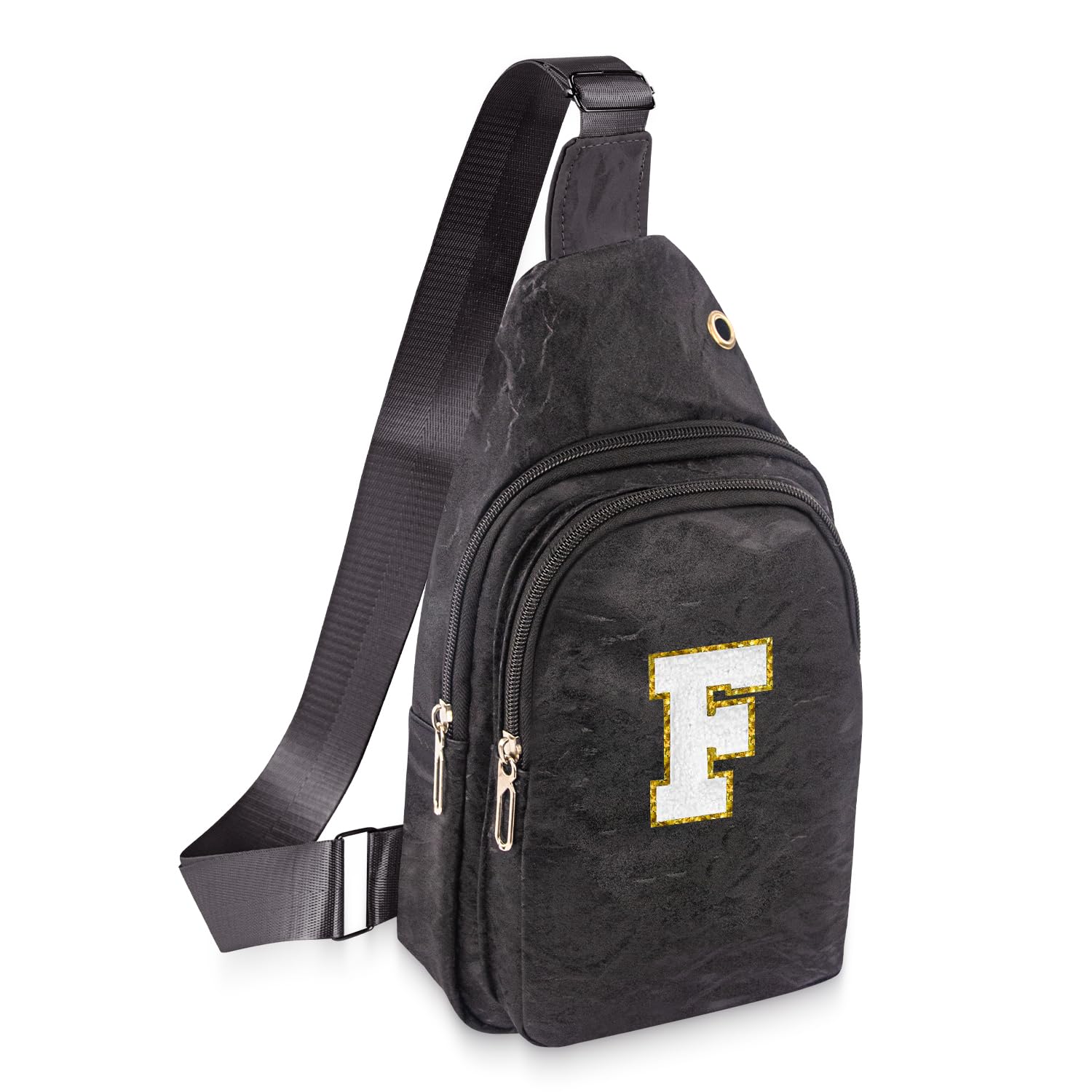 Yusharrie Small Sling Bag Initial Crossbody Bag Fanny Pack Chest Bags for Women Personalized Birthday Gifts