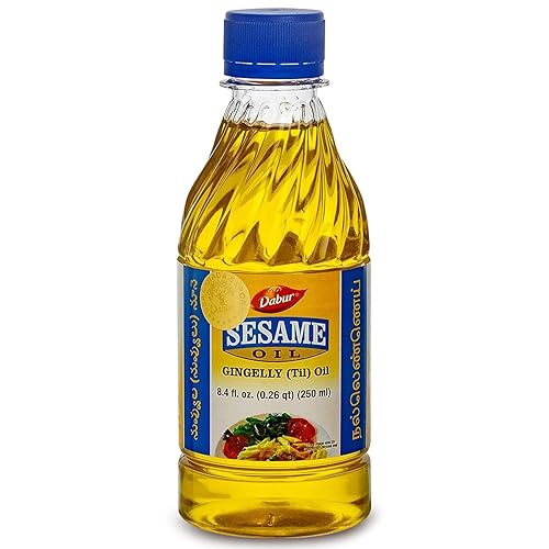 Vista 2 de Dabur Aceite de sésamo para cocina vegana, extracto natural de semillas de sésamo, aceite vegetal comestible para mejorar el sabor, cocinar