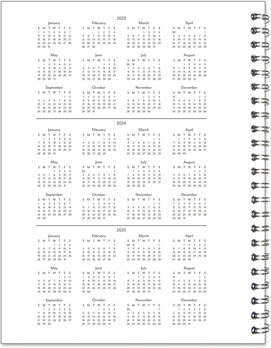 FranklinCovey - Monarch Compass Two Page Per Day Wire-Bound Planner Kit - Jan 2023 - Dec 2023 : Office Products
