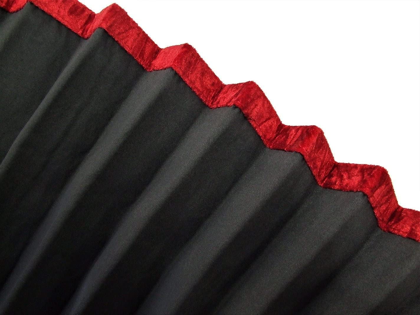 チンチラ レッド 仮眠カーテン センターカーテン 五右衛門カーテン トラック用品 nisso_52kamin-rd-chinchilla