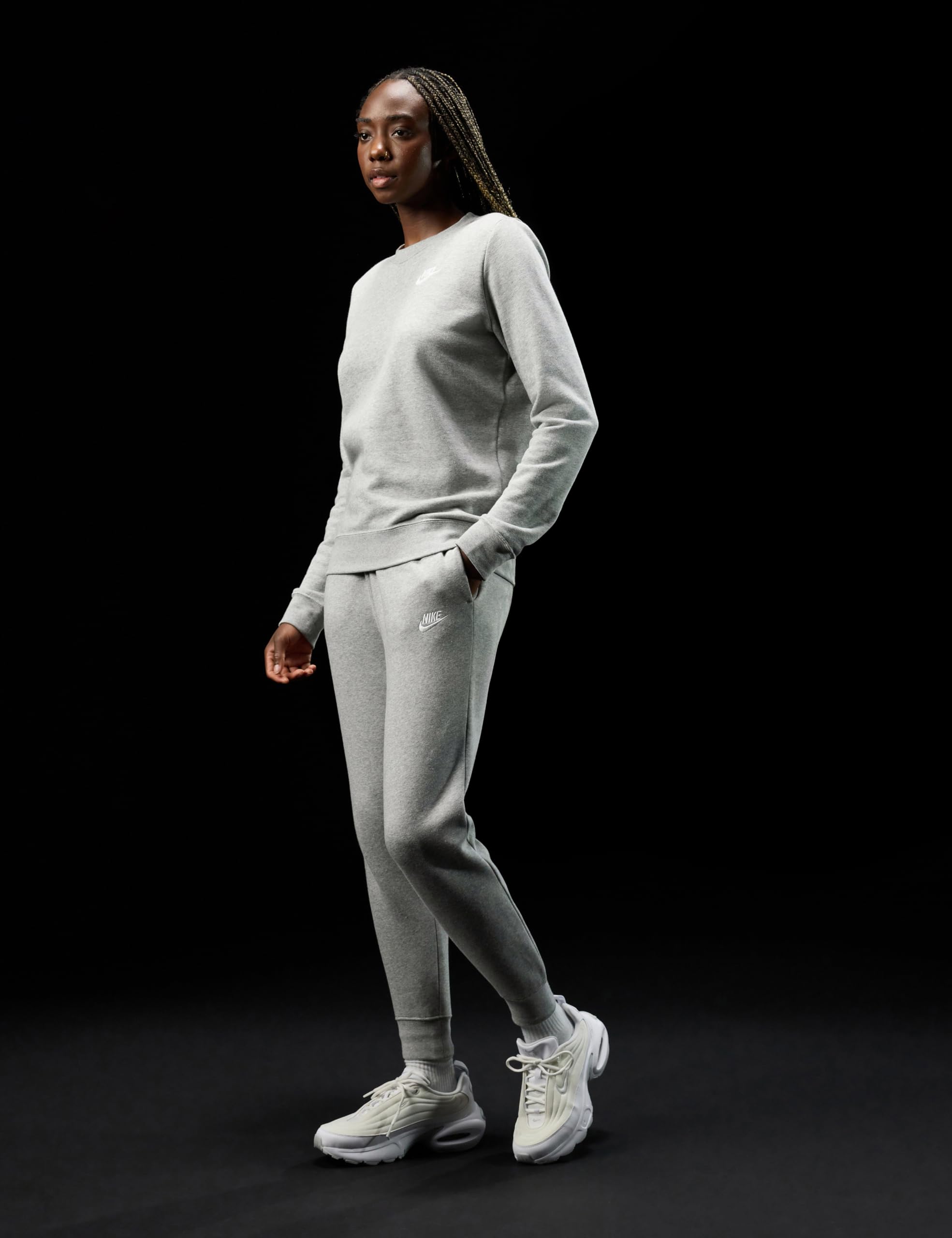 Nike W NSW Club FLC Mr Pant STD - Full Length Pant - Sportswear - Femme