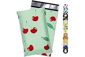 Cherry Printed Poly Mailers 6x9 Inch
