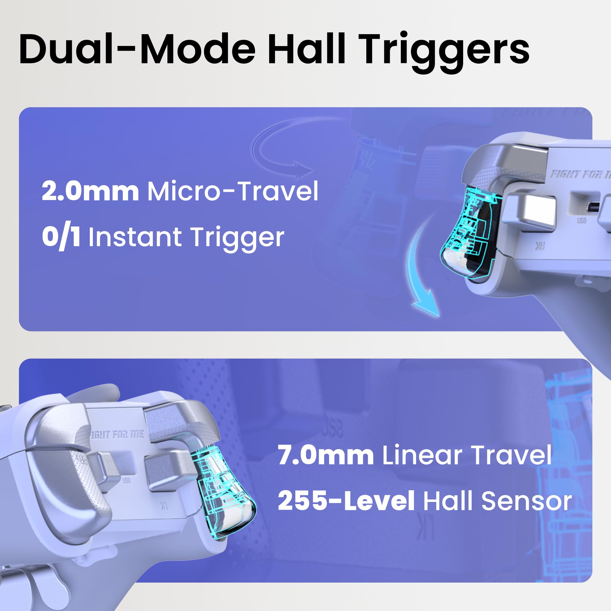 ZD O+ Excellence - Controller wireless per PC, design modulare, pulsanti rimappabili, joystick Hall 3D, jack audio e RGB, controller di gioco personalizzabile per PC/Switch2/Android/iOS (bianco)