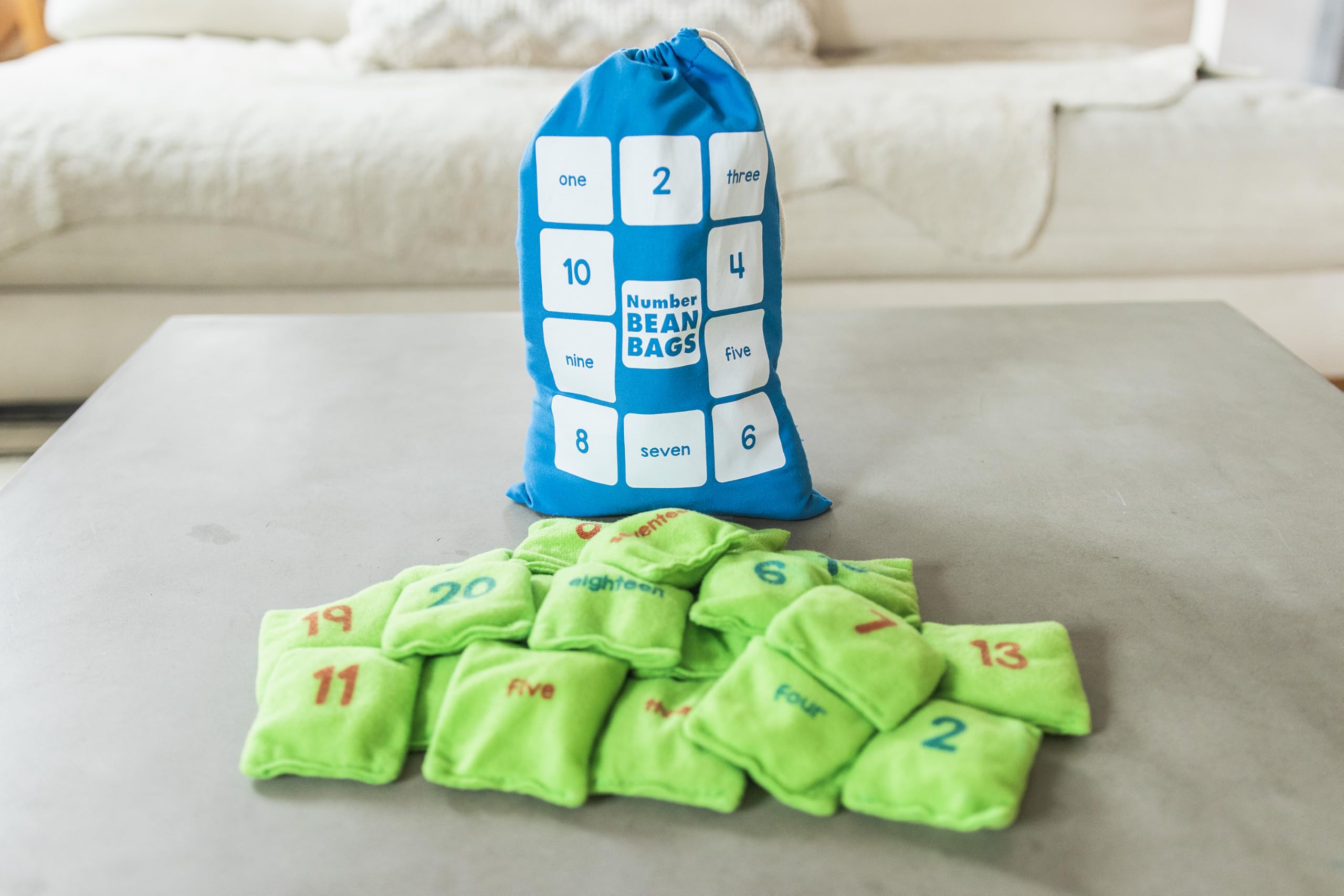 Number Bean Bags for Kids - Learn Math! -6
