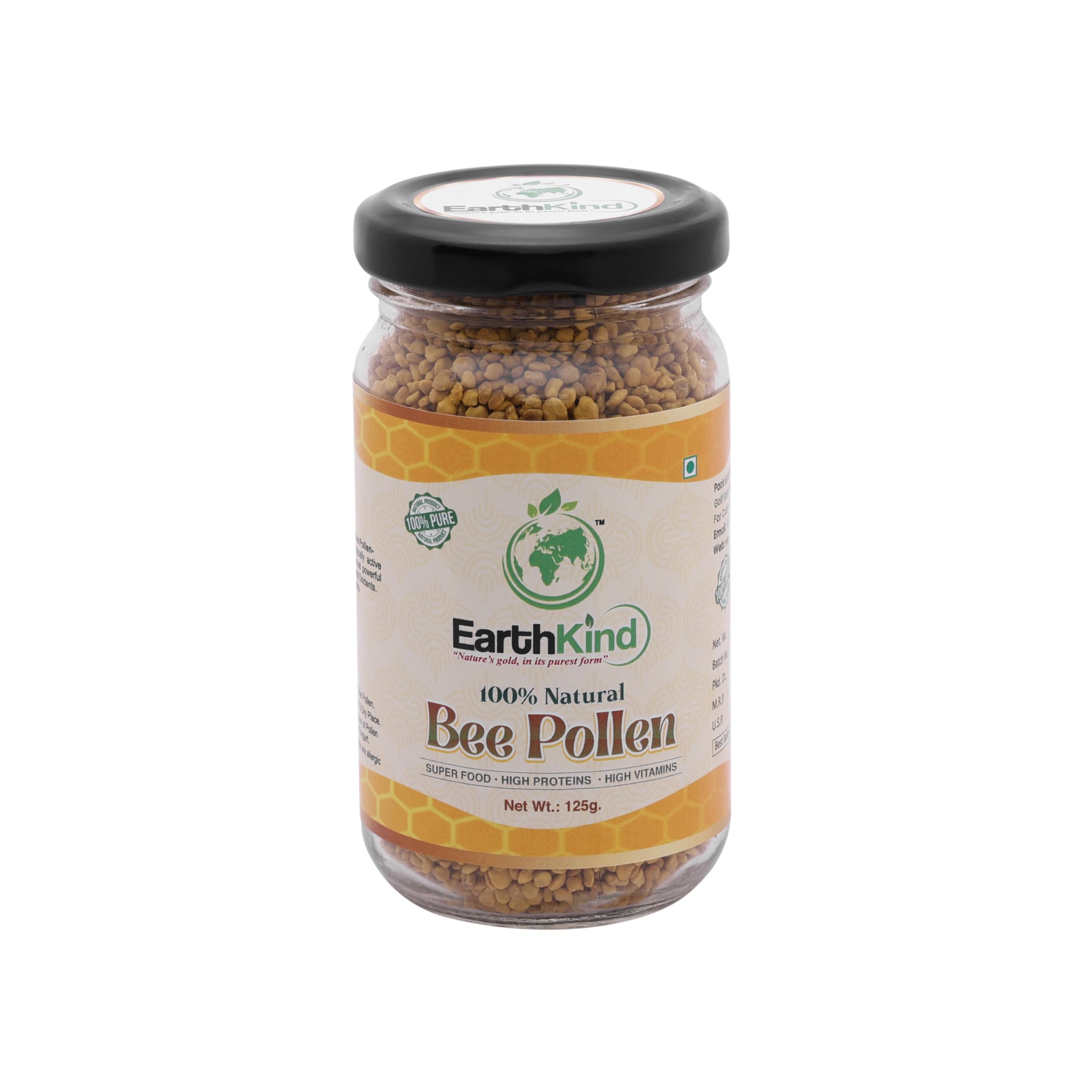 EARTHKIND Bee Pollen Supplement, Natural Immunity Energy Booster, Rich in Protein, Vitamins, Minerals-picture-27
