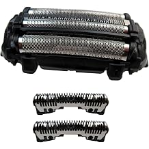 Upgraded 4-Blade WES9025PC Replacement Shaver Outer Foil/Inner Blade, ES-LA93/LA63 for Panasonic