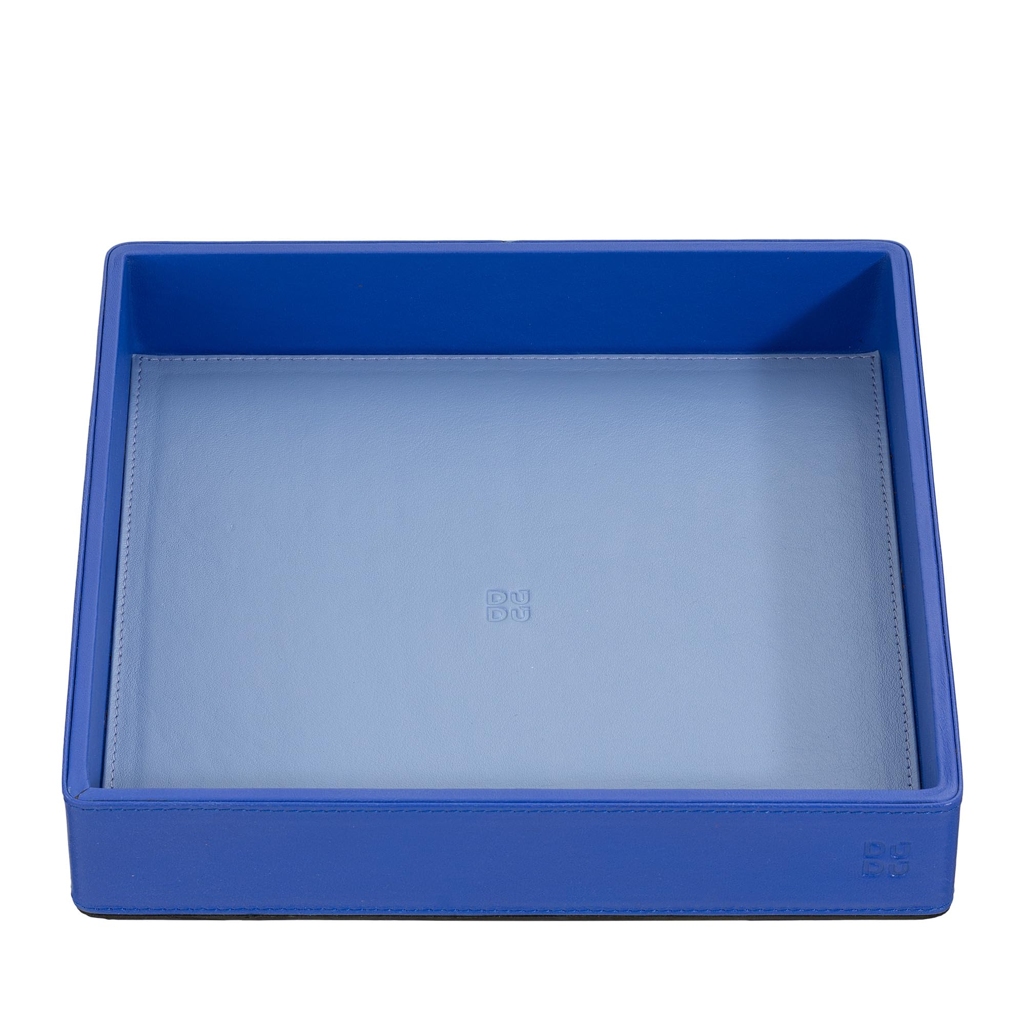 DUDU Svuotatasche in Pelle Colorato di Design da Ingresso Porta Oggetti con Scatola Regalo Fiordaliso