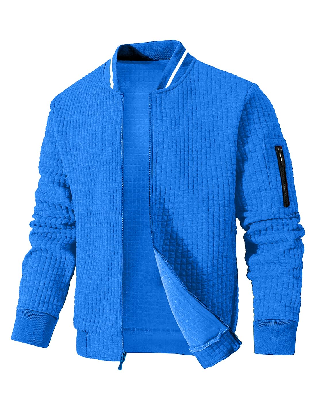 SAVKOOV Mens Lightweight Jacket Casual Bomber Jacket Varsity Coat