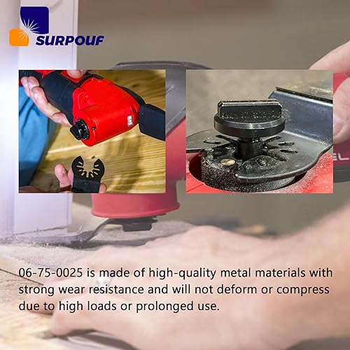 Miniatura 5 de 06-75-0025 Pieza de repuesto de tornillo de almohadilla de respaldo de hoja se adapta a Milwaukee 2626-20 multiherramienta de 18 voltios (2 piezas