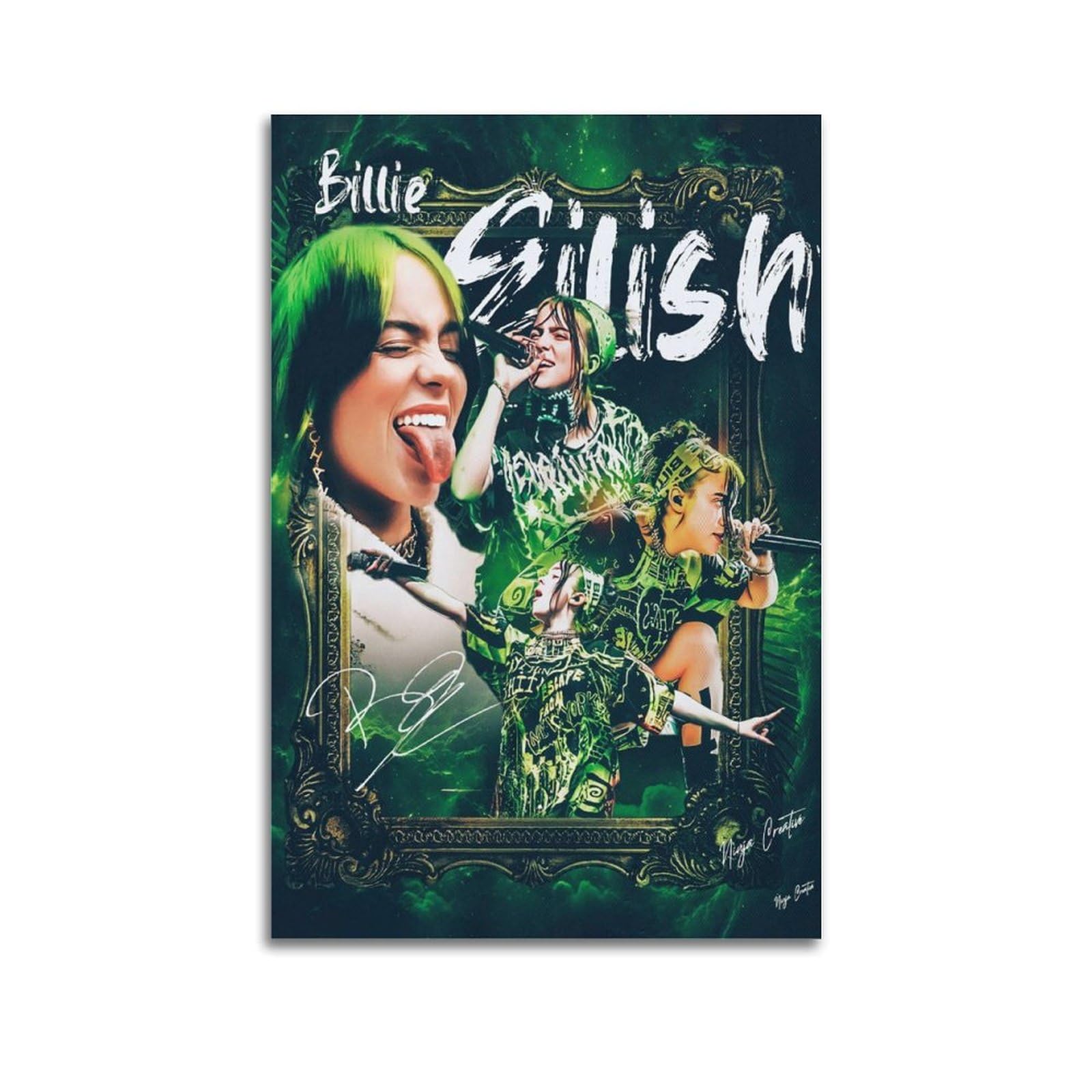 LonGPAN Billie Eilish Poster Cover Poster Decorative Painting