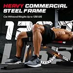 Keppi Fitness Weight Bench, 1200LBS Workout Bench with Leg Extension/Curl and Preacher Curl Attachment, Flat Incline Decline Weight Bench for Home Gym - Bench3000 Max
