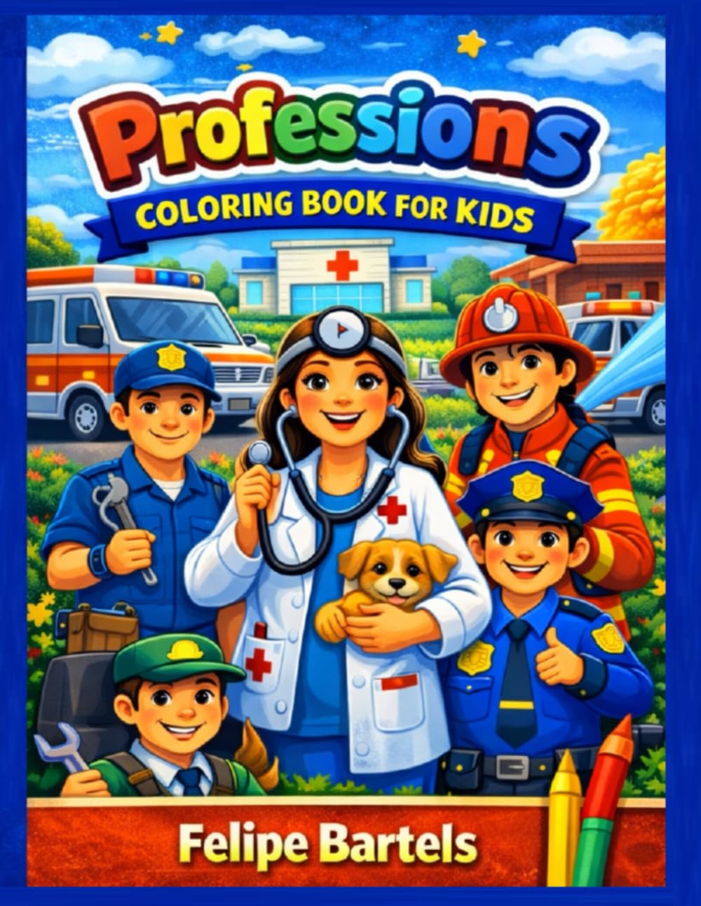 PROFESSIONS - COLORING BOOK FOR KIDS