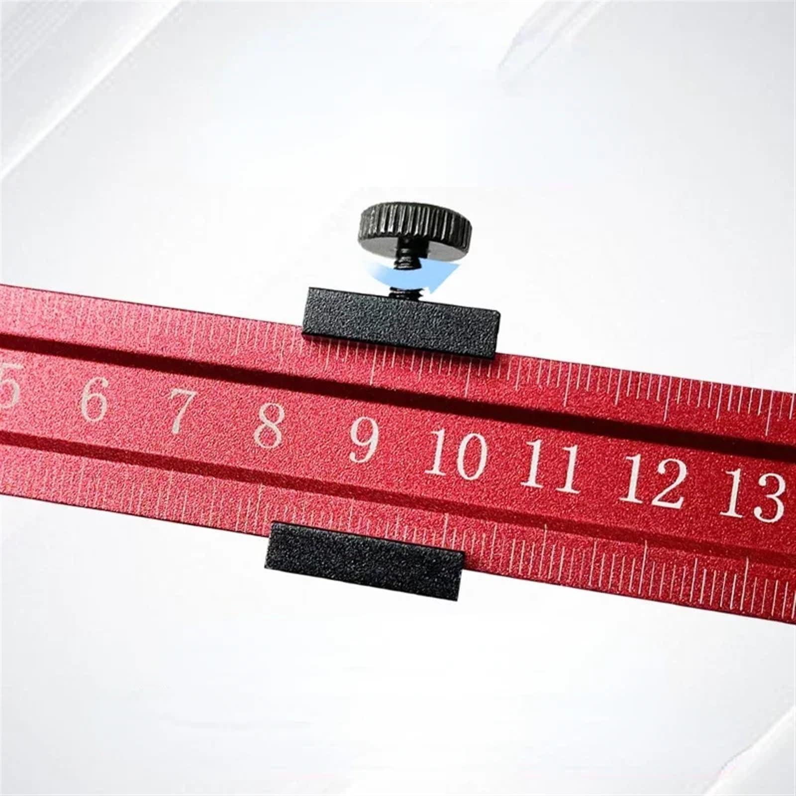 20 cm/30 cm Lineal Grenzblock Messlineale Werkzeug Positionierer Einstellbare Reißnadel Linie Aluminiumlegierung Markierungslehre Reißnadel (Color : 30cm)
