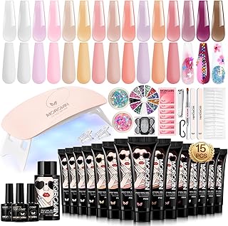 Kit de uñas de gel de poliéster para principi...