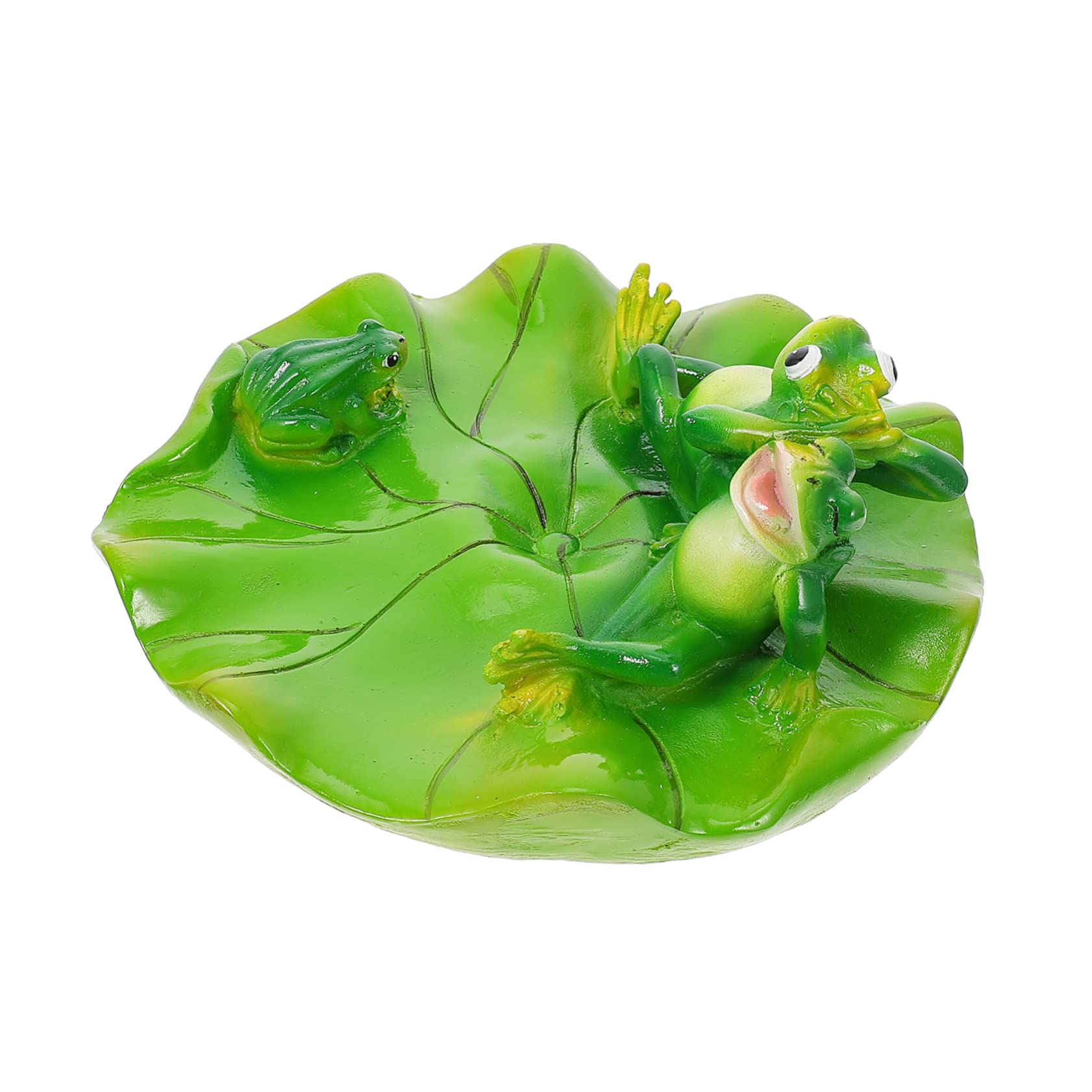 HEMOTON 2 Pièces Ornement de Résine Flottante pour Décoration de Jardin Étang Statue Décorative Résine pour Aquarium Décor de Salon