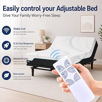 Replacement for Serta Motion Esssentials II Adjustable Bed Remote
