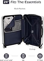 Amazon.com | Coolife Luggage, Suitcase with Durable and
