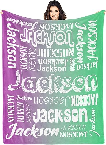 Vista 65 de Manta personalizada con texto, manta personalizada con nombre para madre, padre, adultos, amigos, amantes, perros, mascotas, manta de franela 01