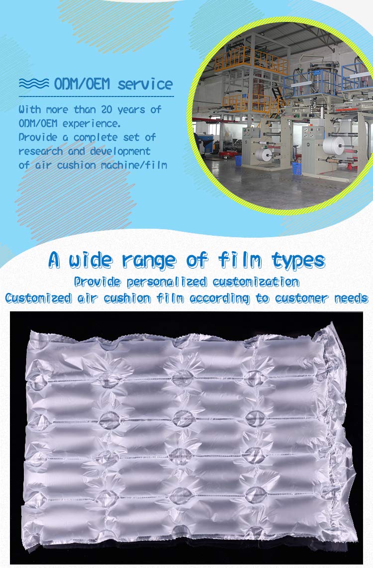 EONE Film d'emballage de Bulle, Film Gonflable de Coussin d'air de 40cm*30cm*280m Air oreillers Air Rouleau de film d'emballage Emballage，Coussin d'air Filller film haute densité Matière PE
