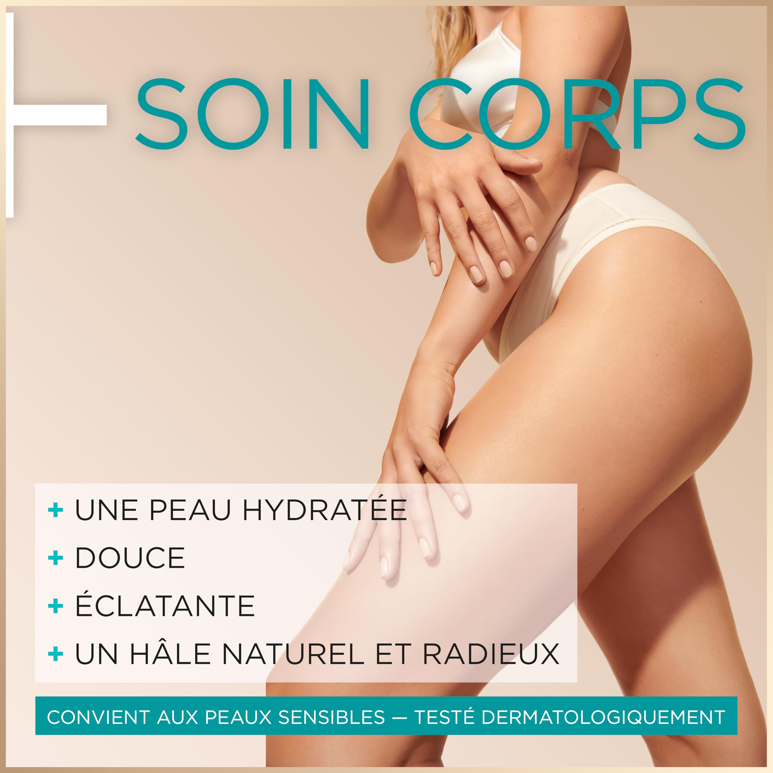 Garnier Ambre Solaire Natural Bronzer Lait Autobronzant Graduel et Hydratant 8h avec Huile d'abricot et Vitamine E - 3 Flacons de 175ml