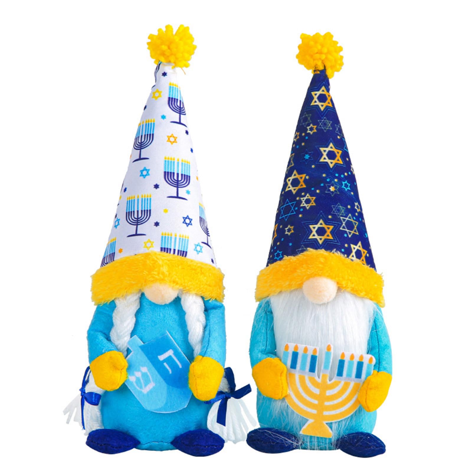 Bnsggl A 2Pack Hanukkah Gnomes Plush Hanukkah Decor Hanukkah Ornaments Chanukah Decorations Jewish Decor Jewish Gifts