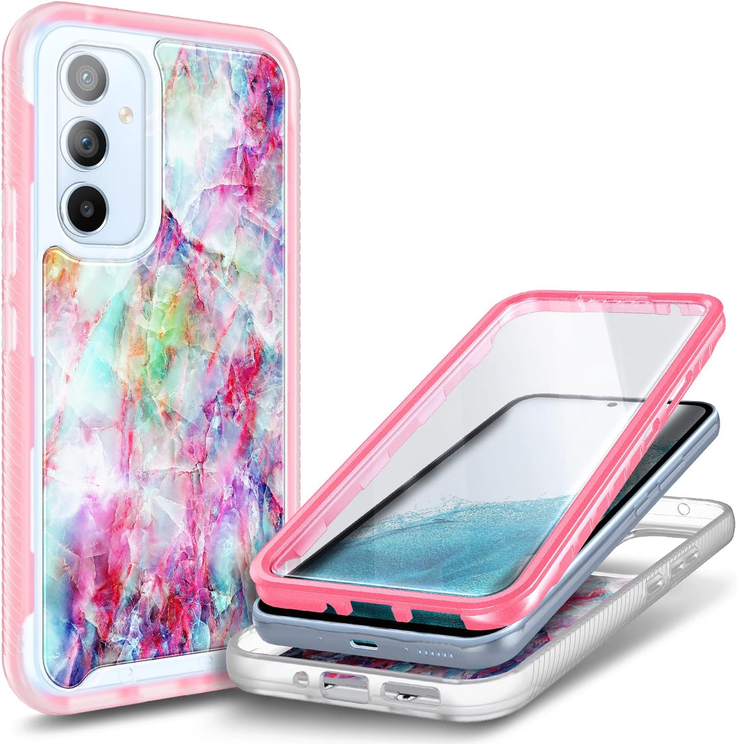 NZND Galaxy A54 5G Case with [Builtin Screen Protector