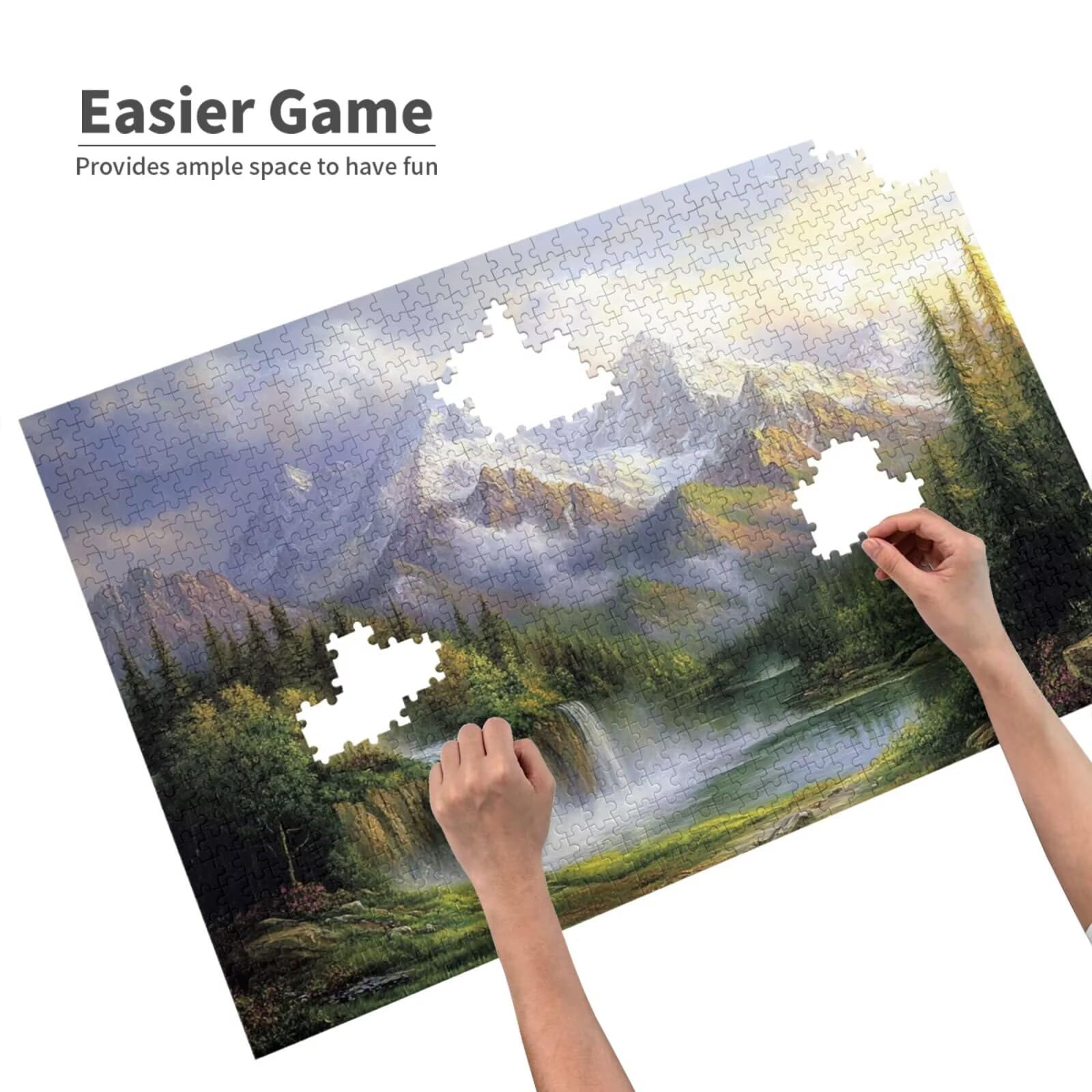 Puzzle 2000 Teile, Puzzle Erwachsene, Holzpuzzle Natur Impossible Jigsaw, Clevere Rätsel, HD Farbe Jigsaw mit Geschenkbox Verpackung for Room Decor, Geschenke für Frauen Fallen 100x70cm p-907