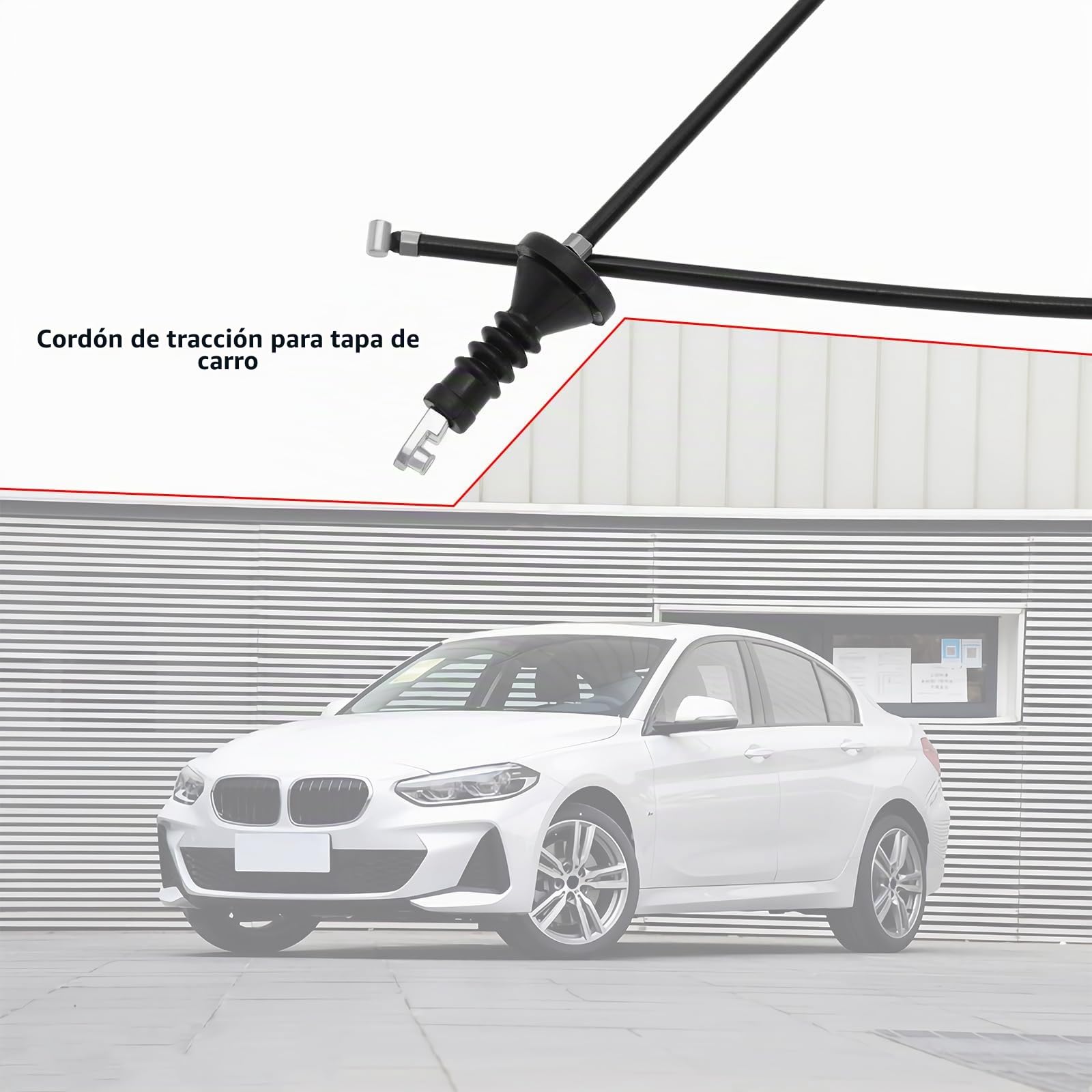 Cable de Liberación de Apertura de Cerradura de Capó 51237060529 51237201904 51237184431 Compatible con Mercedes Sprinter Compatible con BMW