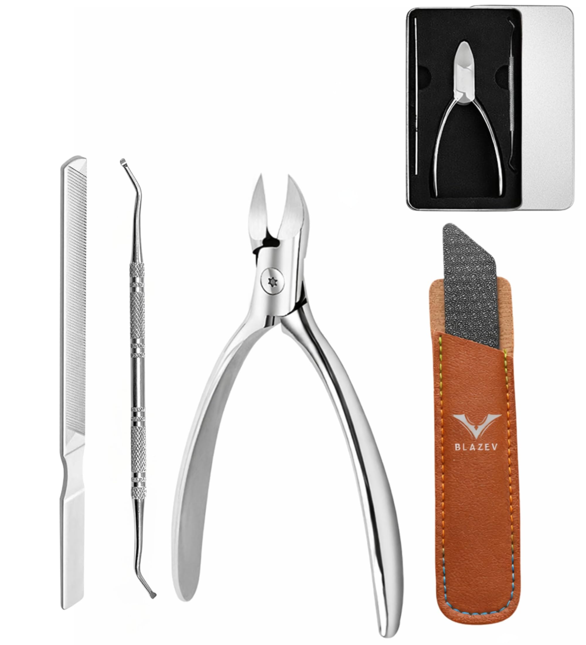 BLAZEV Nipper Nail Clippers Stainless Steel Hand-Sharpened Tsubame-Sanjo