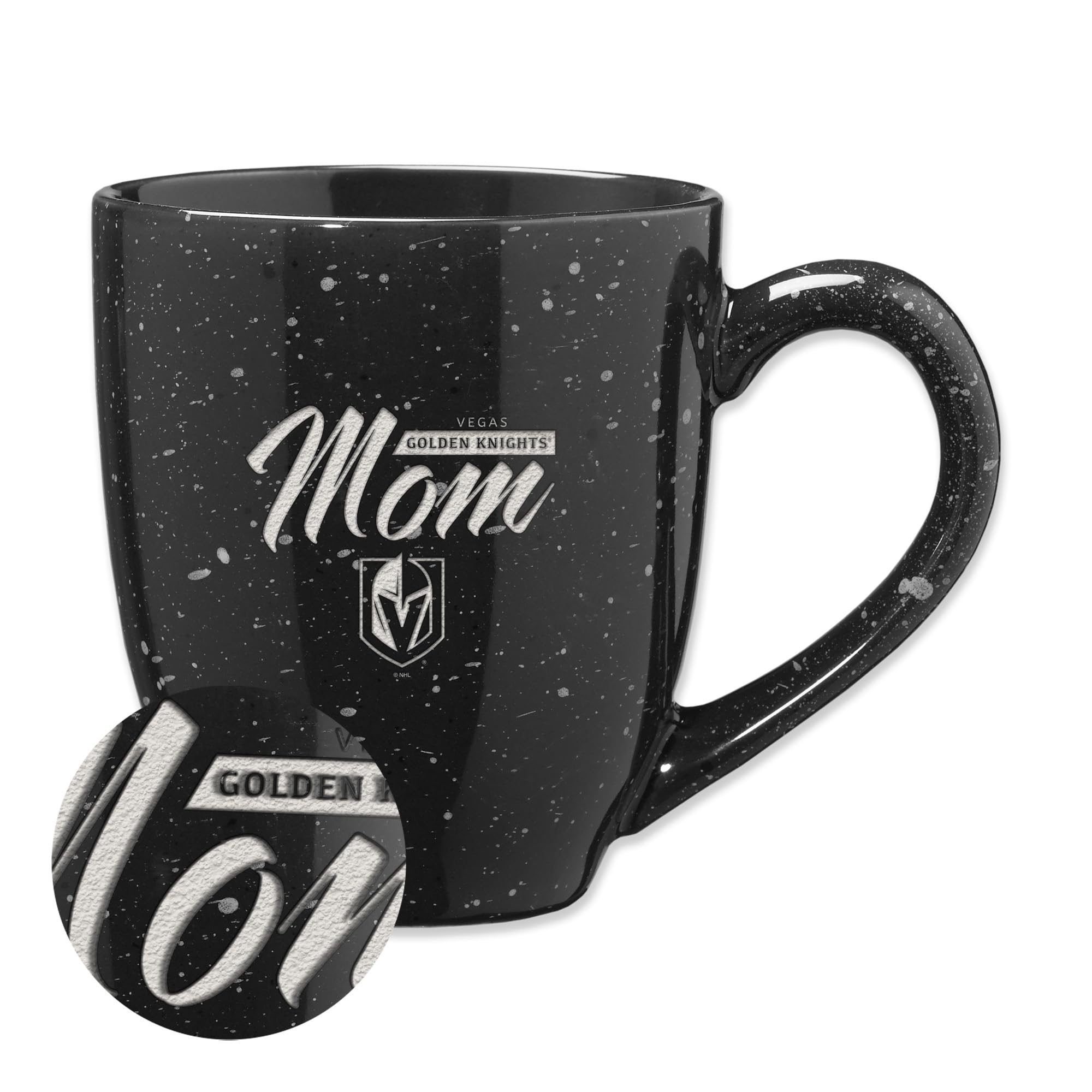 Tasse Vegas Golden Knights Mom en céramique gravée Rico Industries 473ml