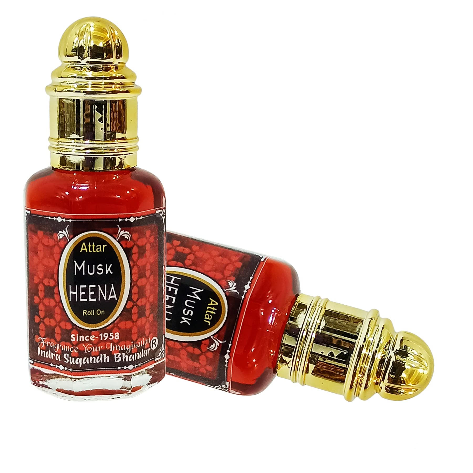 INDRA SUGANDH BHANDAR Attar For Men|Women Musk Heena Original Kannauji Mushk Herbal Long Lasting Fragrance 12ml Rollon Pack