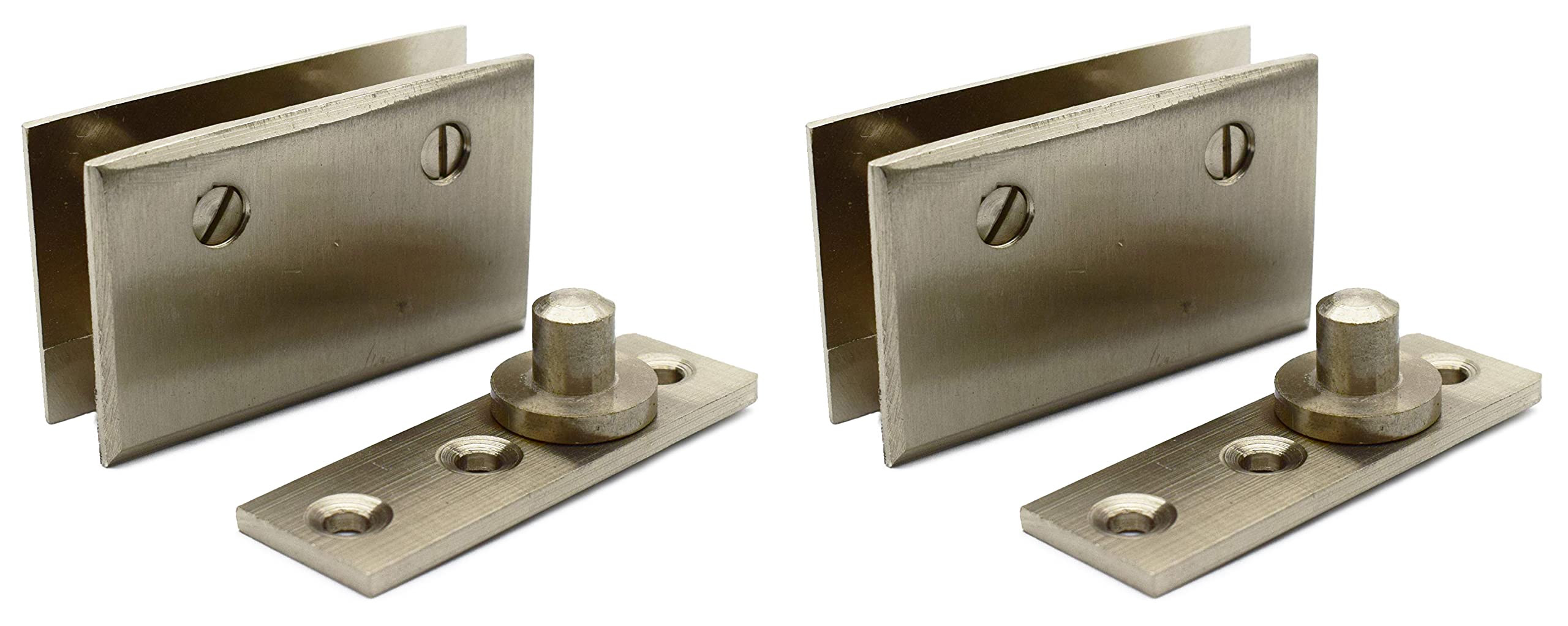 RAB Glass Door Pivot Hinges Brass Clamp (Code:- GLS Pivot 2.5 X 1.5 8MM) 2pcs-image-34