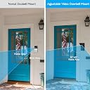 OLAIKE Waterproof Adjustable Angle Mount for Video Doorbell Wired, Doorbell Angle Mount (30 to 60 Degree),Expand the View Area, Mounting Plate Wedge Corner Kit/Rain Shield/Waterproof cap,Black gallery image