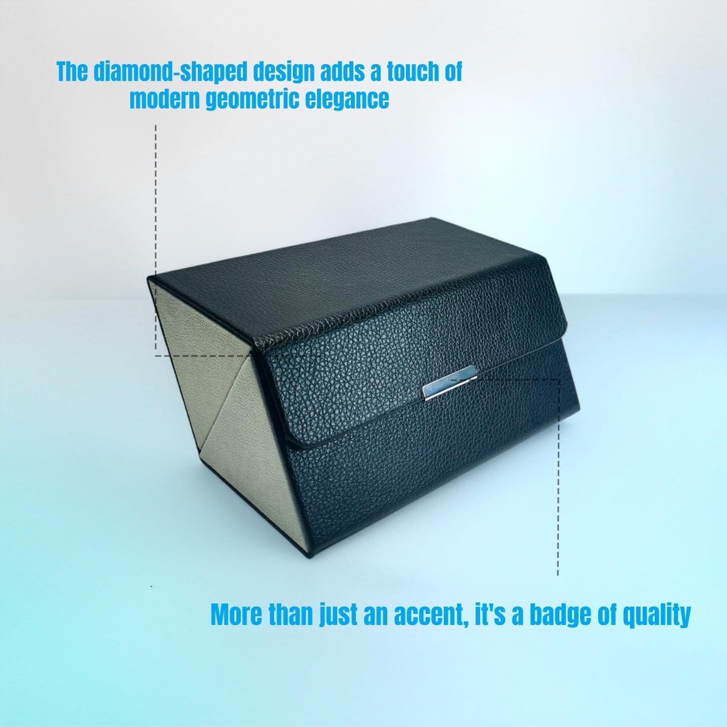 2-Slot Sunglasses Travel Case, PU Leather, Magnetic Closure, Portable Dual Eyeglasses Organizer for Oversized Glasses, Men & Women
