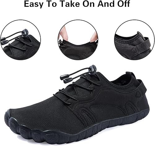 Miniatura 4 de Zapatos de agua para hombre descalzos de secado rápido, calcetines acuáticos para natación, buceo, surf, piscina, deportes acuáticos, playa,