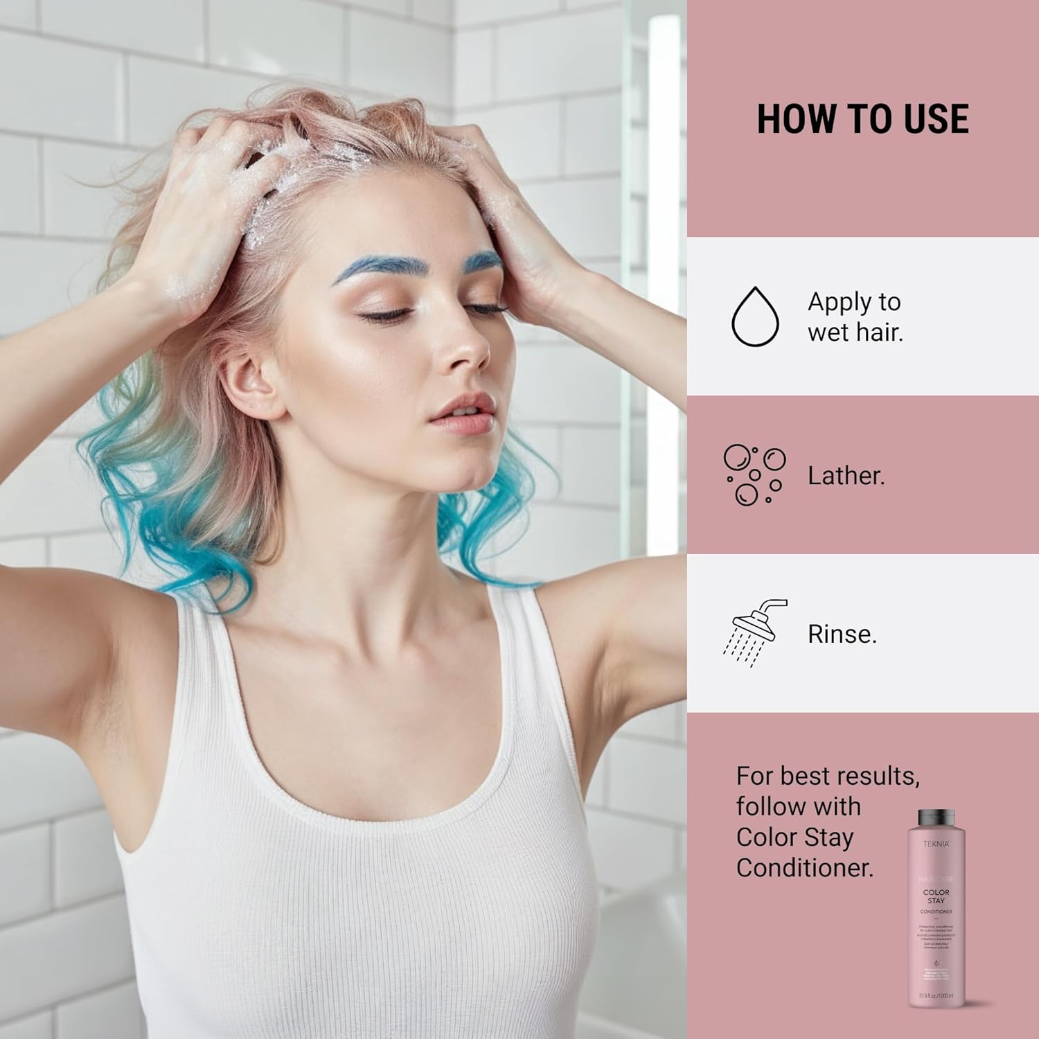 LAKMÉ Teknia Color Stay Shampoo, Color Safe Shampoo for Colored Hair - Image 8