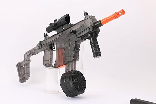 Miniatura 8 de Lanzador de bolas de gel con 12 Cool Stricks versión transparente, juguetes eléctricos potentes de 160 Fps 70 pies, 10 Rs por segundo, lanzador