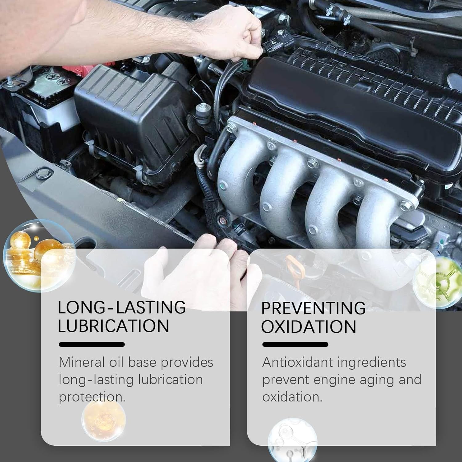 Anti-Wear Engine Treatment Oil Additive, Highly Effective Engine Anti-Wear Protectant, Transmission Fluid Additive for Car, Noise Reduction and Shaking Cure (5pcs)