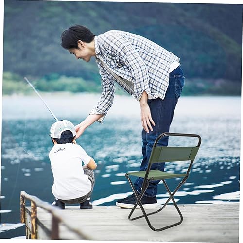 Miniatura 2 de Cómoda silla de campamento plegable ligero taburete de pesca portátil para playa barbacoa uso al aire libre marco calidad artesanía diseño compacto