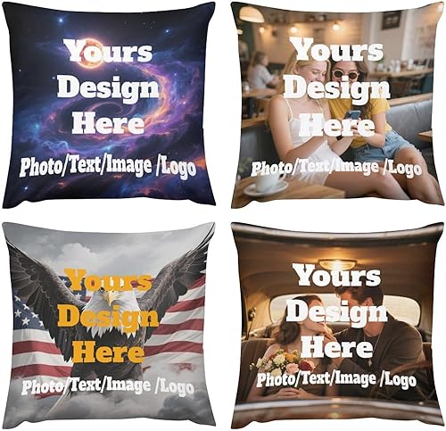 Funda de almohada personalizada, diseño de tu propia foto, texto, fundas de almohada personalizadas para cumpleaños, día de la madre, regalos de