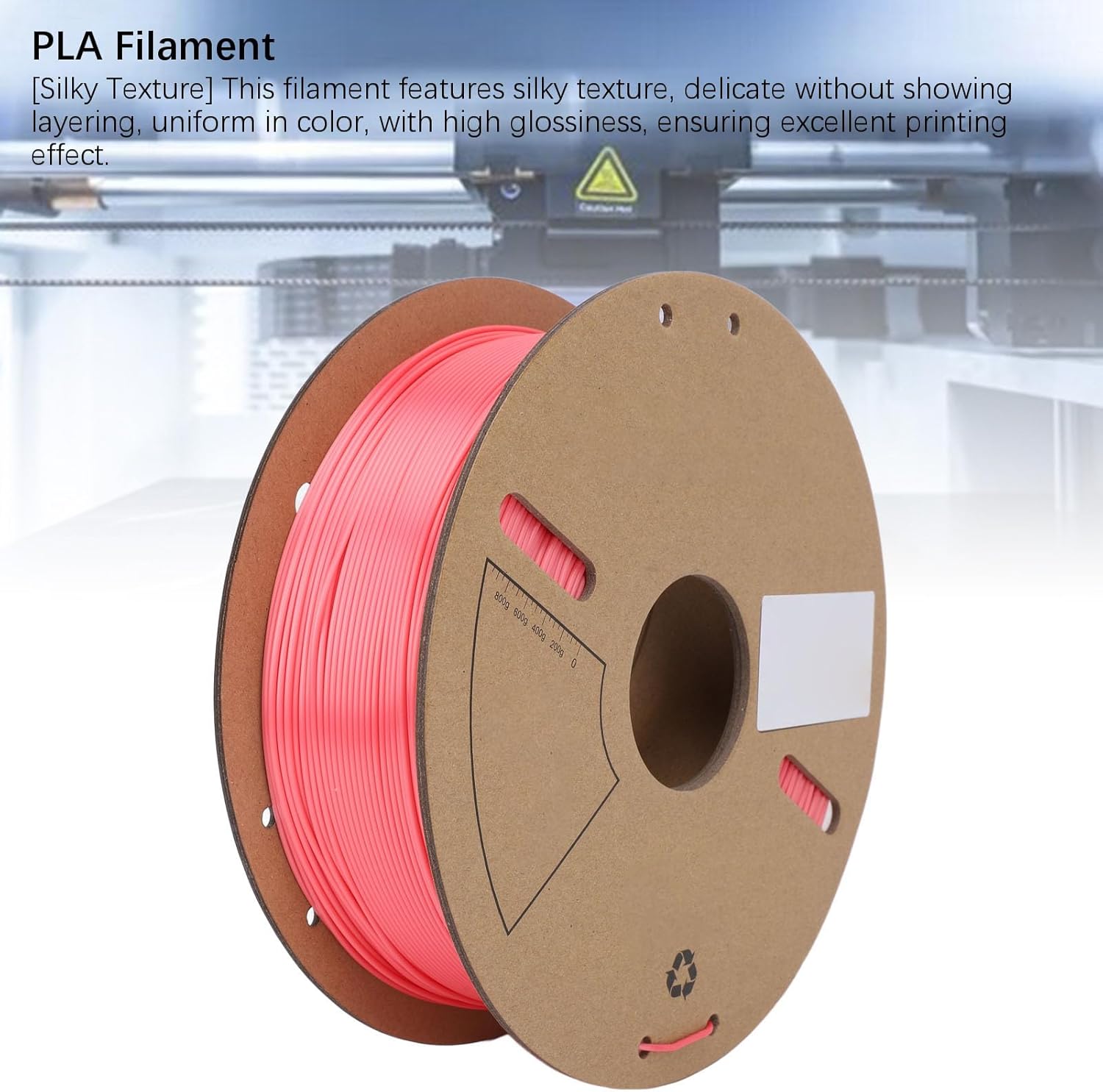 Silk, Premium Silk PLA Filament 1.75mm Diameter Silk PLA for Most 3D Printers with Silk Texture, Premium Printing Filament, Consistent Diameter, for Lab