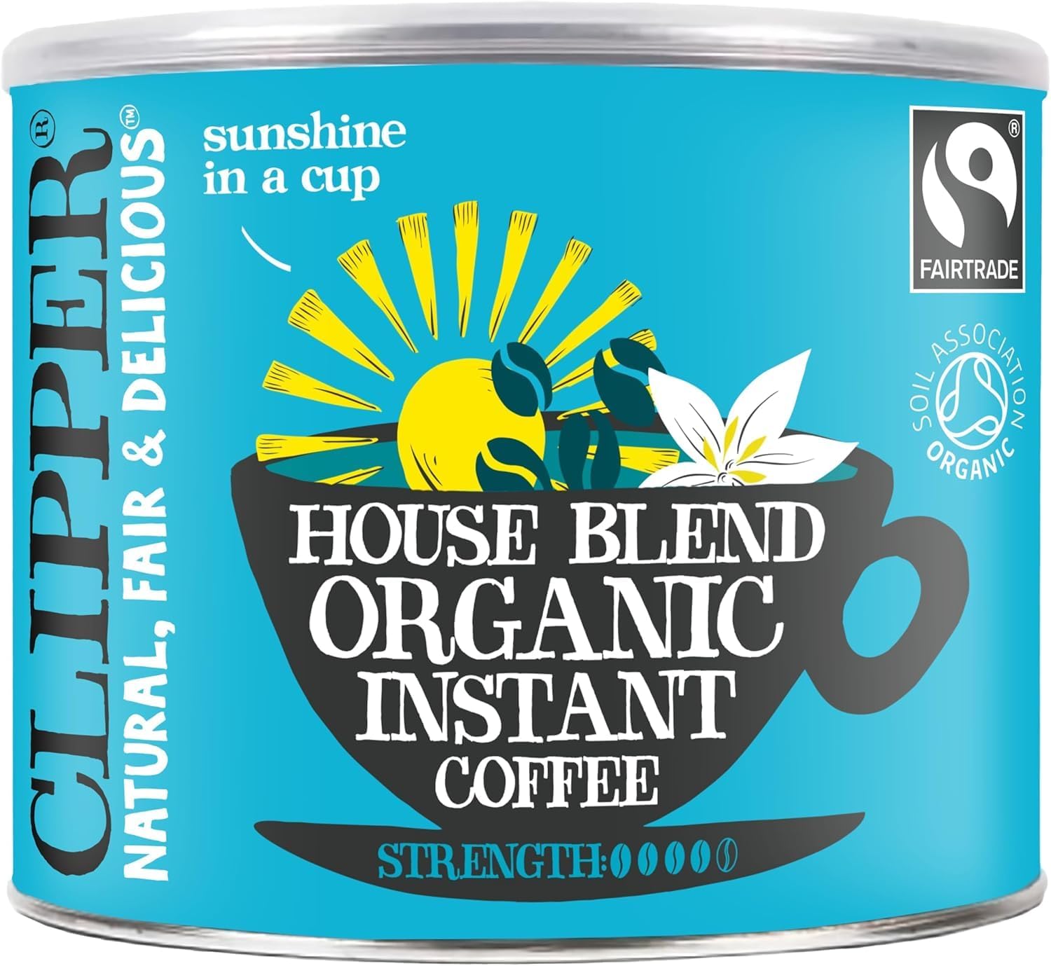 Clipper Organic Medium Roast Arabica Coffee, Instant Coffee, 500g Refill, Gourmet Coffee, Sustainable & Fairtrade by Clipper Teas, Ethically Sourced & Eco Conscious Blends