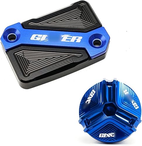 Miniatura 3 de Para S & uzuki para GIXXER 250 150 155 125 SF Sf250 2018-2023 cubierta de depósito de líquido de freno delantero de motocicleta (color  titanio)