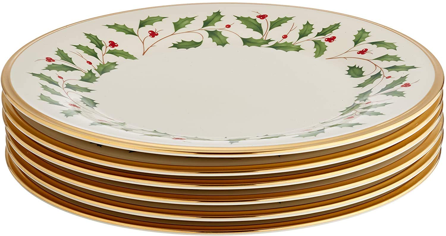 LENOX CONTINENTAL DINING GOLD 皿 約27cm Amazon.co.jp: Lenox ホリデーゴールド ディナープレート6枚 サラダ