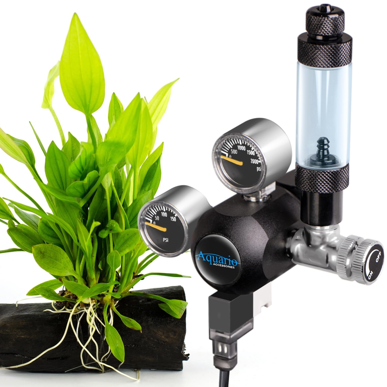 Aquario Professional 2.0 - Komplettes CO2-Set mit Elektroventil und 5L Flasche für Aquaristik: Präzisionsdosierung, Hochwertiger Diffusor, Einfache Installation