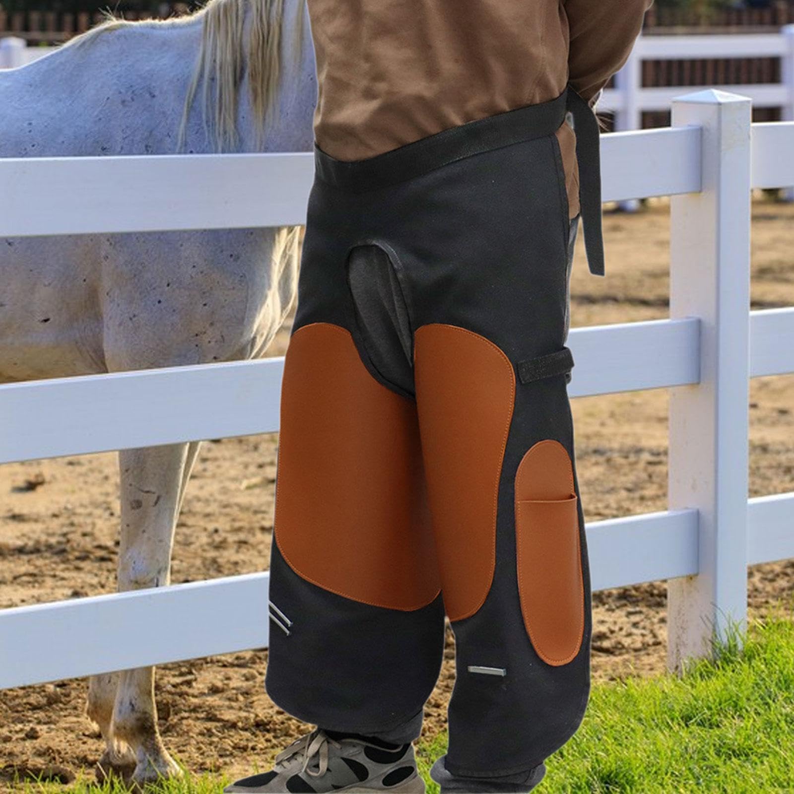 Sharplace Tablier de maréchalerie, Tablier de Parage des Sabots Ajustable pour Le ferrage des Chevaux, Unisexe Adulte